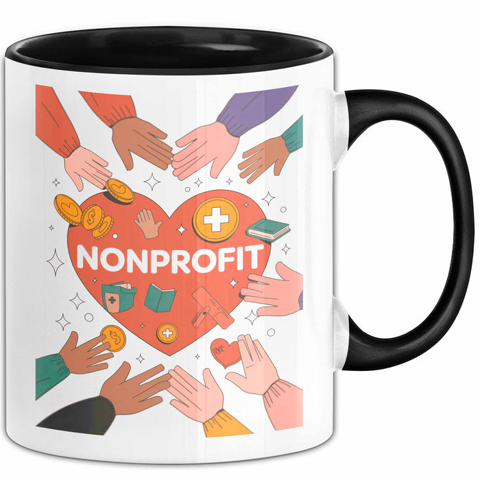 Nonprofit Mitarbeiter Tasse Geschenk Lustige Geschenkidee Spruch Für Gemeinschafts Helfer Trendation