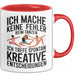 Tanzen Tänzer Tasse Geschenk Ich mache keine Fehler Geschenkidee Lustig Rot Trendation