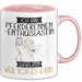 Pferderennen-Enthusiastin Tasse Geschenk Ich Bin Pferderennen-Enthusiastin Warum Weil Ich Es Kann Geschenkidee Geburtstag Rosa Trendation