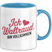 Waltraud Tasse Geschenk Ich Bin Vollkommen Waltraud Geschenkidee Geburtstag Blau Trendation