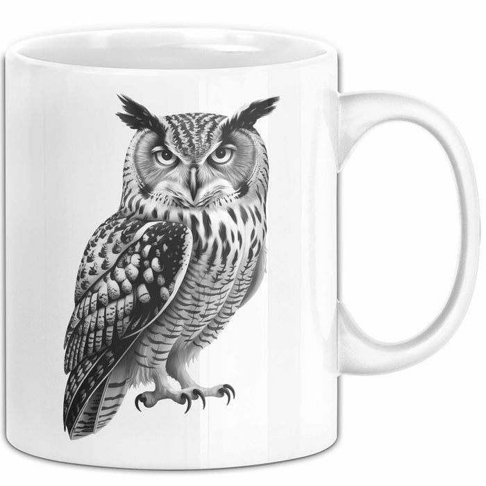Eule Tierliebhaber Tasse Geschenk Lustige Geschenkidee Spruch Weiß Trendation