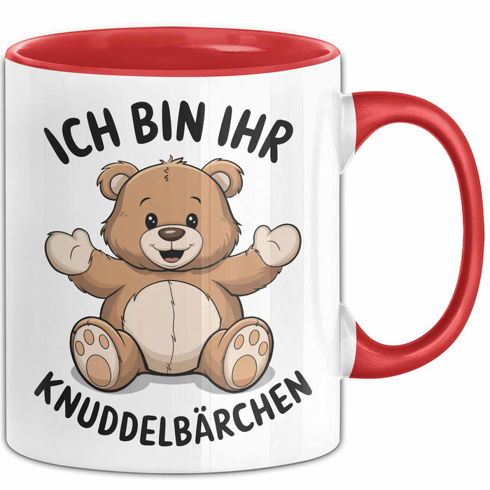 Teddybär Valentinstag Tasse Geschenk Kuscheliger kleiner Bär Rot Trendation