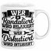 Wer Randaliert Wird Relaxiert Wer Disutiert Wird Intubiert Tasse Geschenk Krankenschwester Anästhesie Propofol Geschenkidee Kaffee-Becher Weiß Trendation
