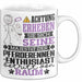 Pferderennen-Enthusiast Geschenk Tasse Lustiger Spruch Erheben Sie Sich Der Pferderennen-Enthusiast Betritt den Raum Weiß Trendation