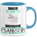 Pianistin Tasse Geschenk Becher Stark Attraktiv Furchtlos Pianistin Lustige Geschenkidee Blau Trendation