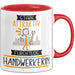 Handwerkerin Tasse Geschenk Becher Stark Attraktiv Furchtlos Handwerkerin Lustige Geschenkidee Rot Trendation
