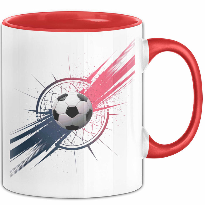 Fußballspieler Tasse Geschenk Lustige Geschenkidee Spruch Für Fußball Fans Rot Trendation