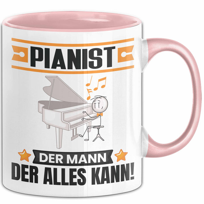 Pianist Tasse Geschenk für Pianist Der Mann Der Alles Kann Geschenkidee zum Geburtstag Rosa Trendation