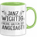 Kollege Tasse Geschenk Janu Wichtig Fresse Halten Ist Angesagt Grün Trendation