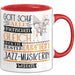 Jazz-Musikerin Geschenk Becher Tasse Gott Schuf Alle Menschen Gleich Nur Die Besten Durfeten Jazz-Musikerin Werden Geschenkidee Lustig Rot Trendation