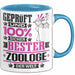 Zoologe Geschenk Lustiger Spruch für Zoologe Geschenkidee Bester Zoologe Der Welt Blau Trendation