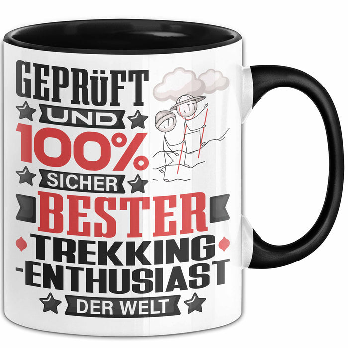 Trekking-Enthusiast Geschenk Lustiger Spruch für Trekking-Enthusiast Geschenkidee Bester Trekking-Enthusiast Der Welt Schwarz Trendation