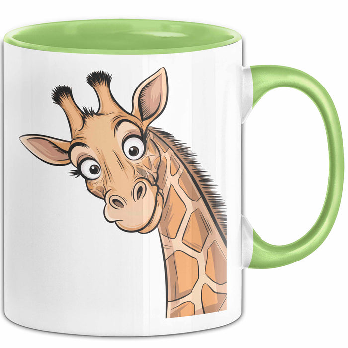Sarkastische Giraffe Tasse Geschenk Lustige Geschenkidee Spruch Grün Trendation