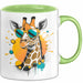 Giraffe Mit Sonnenbrille Tasse Geschenk Lustige Geschenkidee Spruch Grün Trendation