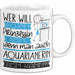 Aquarianerin Tasse Geschenk Spruch Wer Will Schon Prinzessin Sein Wenn Man Auch Aquarianerin Sein Kann Weiß Trendation