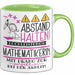 Mathematikerin Tasse Geschenk Lustig Abstand Halten Hochleistungs-Mathematikerin Mit Drang Zur Perfektion Bei Der Arbeit Grün Trendation