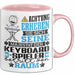 Keyboard-Spieler Geschenk Tasse Lustiger Spruch Erheben Sie Sich Der Keyboard-Spieler Betritt den Raum Rosa Trendation