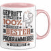 Programmierer Geschenk Lustiger Spruch für Programmierer Geschenkidee Bester Programmierer Der Welt Rosa Trendation