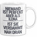 Ilona Tasse Geschenk Niemand Ist Perfekt Ilona Verdammt Nah Dran Geschenkidee Weiß Trendation