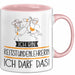 Geschenk für Reitstundenlehrerin Tasse Lustige Geschenkidee Geburtstag Ich Bin Reitstundenlehrerin Ich Darf Das Rosa Trendation