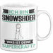 Snowshoer Tasse Geschenk für Snowshoer Geburtstag Lustiger Spruch Kaffee-Becher Was Ist Deine Superkraft Weiß Trendation