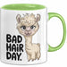 Alpaka Liebhaber Tasse Geschenkidee für Tierfreunde Grün Trendation