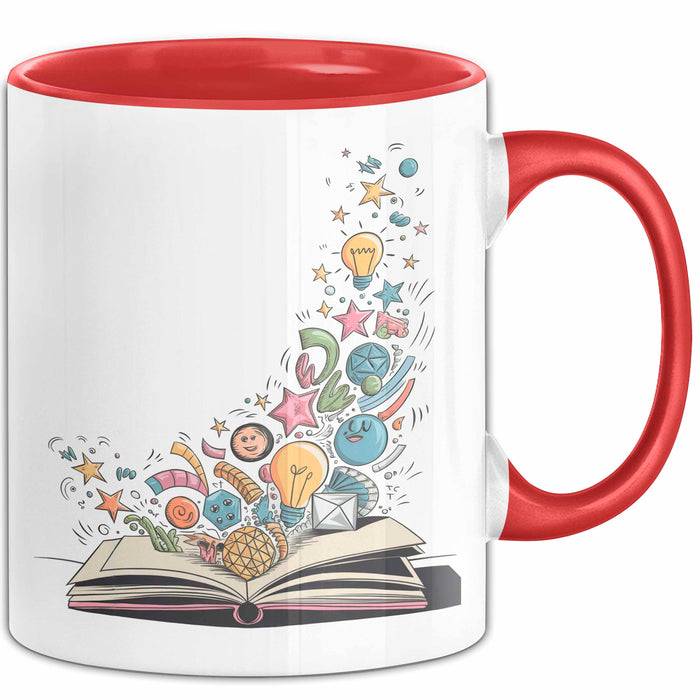Illustrator Tasse Geschenkidee für Zeichenkünstler Rot Trendation