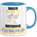 Volleyballspielerin Tasse Geschenk Becher Stark Attraktiv Furchtlos Volleyballspielerin Lustige Geschenkidee Blau Trendation