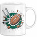 Rugby Fan Tasse Geschenkidee für Liebhaber harter Sportarten Weiß Trendation