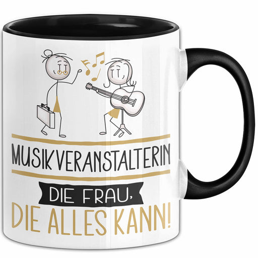 Musikveranstalterin Geschenk Tasse Becher Die Frau Die Allen Kann Geschenkidee für eine Musikveranstalterin Lustig Trendation