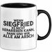 Siegfried Tasse Wenn Siegfried Nicht Repariert, Sind Wir Am Arsch Geschenk Schwarz Trendation