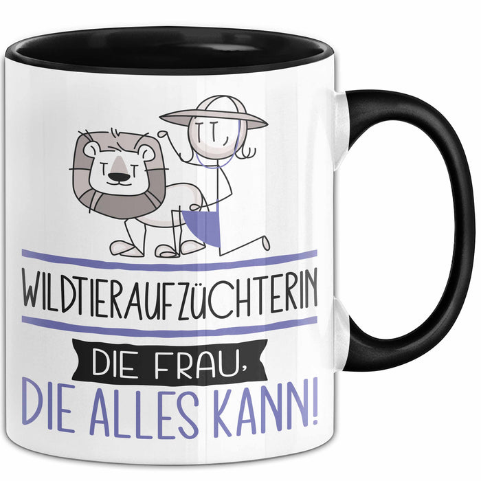 Wildtieraufzüchterin Geschenk Tasse Becher Die Frau Die Allen Kann Geschenkidee für eine Wildtieraufzüchterin Lustig Trendation
