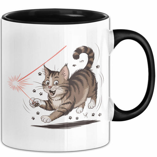 Katzenliebhaber Tasse Geschenkidee für Katzenfreunde Trendation