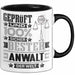 Anwalt Geschenk Lustiger Spruch für Anwalt Geschenkidee Bester Anwalt Der Welt Schwarz Trendation