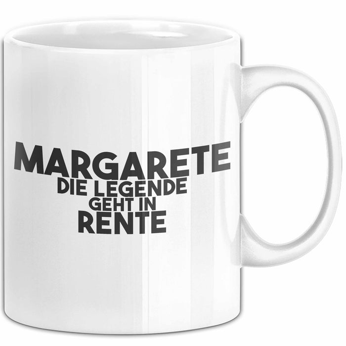 Margarete Tasse Margarete – Die Legende Geht In Rente Geschenk