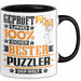 Puzzler Geschenk Lustiger Spruch für Puzzler Geschenkidee Bester Puzzler Der Welt Schwarz Trendation