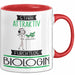 Biologin Tasse Geschenk Becher Stark Attraktiv Furchtlos Biologin Lustige Geschenkidee Rot Trendation
