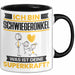 Schwiegeronkel Tasse Geschenk für Schwiegeronkel Geburtstag Lustiger Spruch Kaffee-Becher Was Ist Deine Superkraft Schwarz Trendation