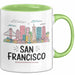 Francisco Kalifornien USA Tasse Geschenk Lustige Geschenkidee Spruch Grün Trendation