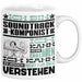 Soundtrack-Komponist Geschenk Tasse Lustige Geschenkdiee für einen Soundtrack-Komponist Geburtstag Ich Bin Soundtrack-Komponist Ich Kann Es Dir Erklären Aber Nicht Für Dich Verstehen Weiß Trendation