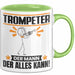 Trompeter Tasse Geschenk für Trompeter Der Mann Der Alles Kann Geschenkidee zum Geburtstag Grün Trendation