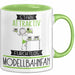 Modellbahnfan Tasse Geschenk Becher Stark Attraktiv Furchtlos Modellbahnfan Lustige Geschenkidee Grün Trendation