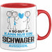 Schwager Geschenk Tasse So Gut Kann Nur Ein Schwager Aussehen Geschenkidee Kaffee-Becher Rot Trendation