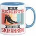 Ski Tasse Geschenk Grafik Mir Reichts Ich Geh Ski Fahren Becher Blau Trendation
