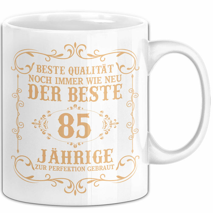 85er Geburtstag Geschenk Männer Vater Mann Noch Immer Der Beste 85-Jährige Zur Perfektion Gebraut Opa Weiß Trendation