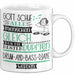 Drum-and-Bass-DJane Geschenk Becher Tasse Gott Schuf Alle Menschen Gleich Nur Die Besten Durfeten Drum-and-Bass-DJane Werden Geschenkidee Lustig Weiß Trendation