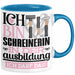 Schreinerin Ausbildung Start Geschenk Tasse Ich Bin Schreinerin In Der Ausbildung Ich Darf Das Kaffee-Becher Geschenkidee Blau Trendation