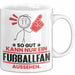 Fußballfan Geschenk Tasse So Gut Kann Nur Ein Fußballfan Aussehen Geschenkidee Kaffee-Becher Weiß Trendation