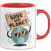 Klima Aktivist Tasse Geschenk Lustige Geschenkidee Spruch Für Planeten Verteidiger Rot Trendation