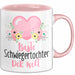 Schwiegertochter Tasse Geschenk Spruch Beste Schwiegertochter Der Welt Becher Rosa Trendation